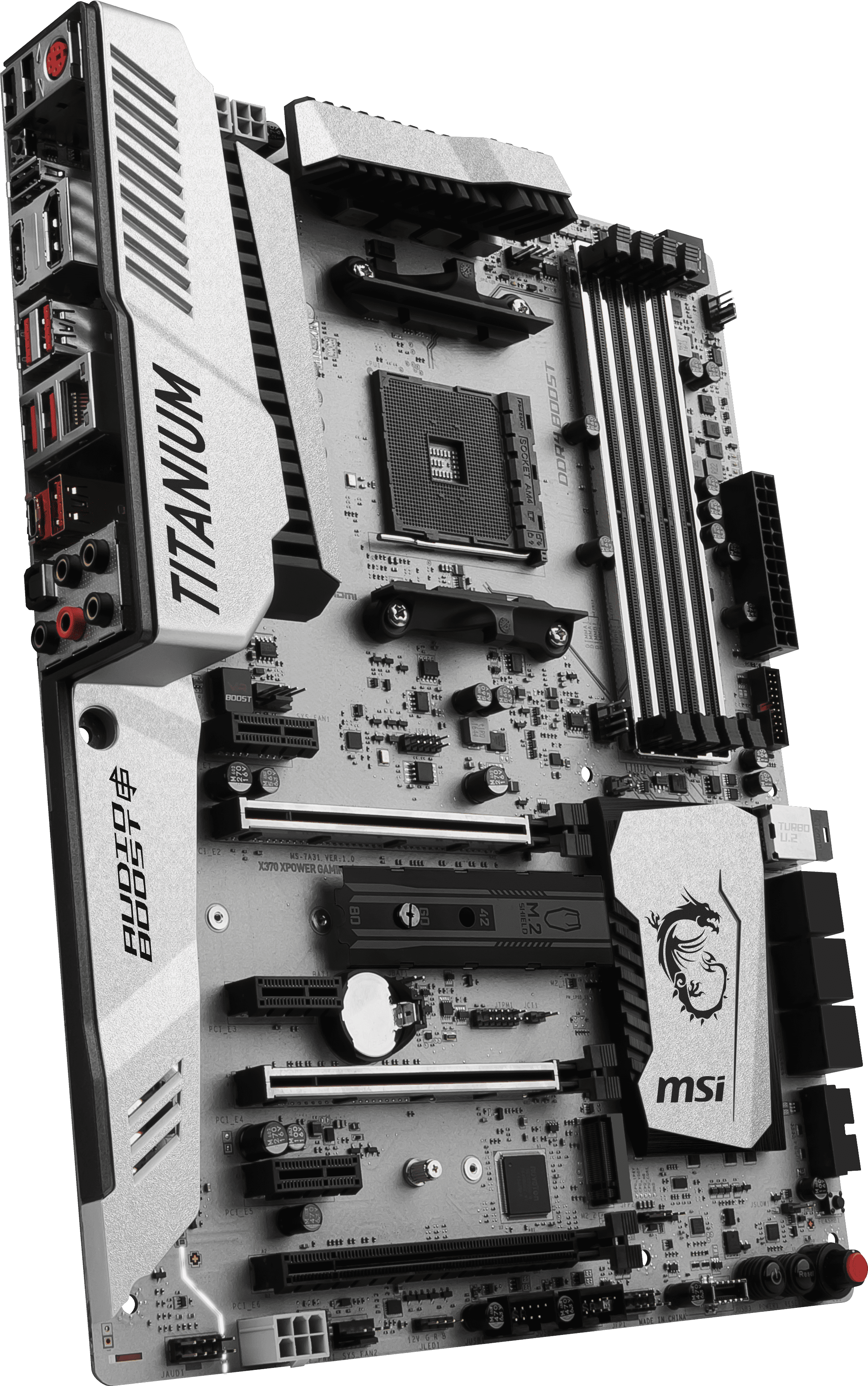 MSI X370 XPower Gaming Titanium AM4 X370 Chipset ATX Motherboard Novatech